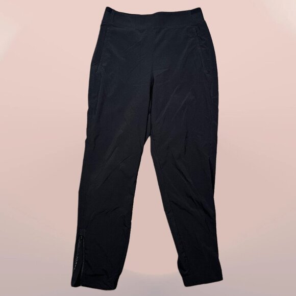 Athleta Women's Zipper Pants in All Black - Travel / Office / Commute Size 4 - Picture 1 of 6
